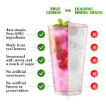 TRUE LIME Black Cherry Limeade Drink Mix (10 Count - 1 pack) | Made from Real Limes | No Preservatives, No Artificial Sweeteners, Gluten Free | Water Flavor Packets & Water Enhancer with Stevia - Image 4